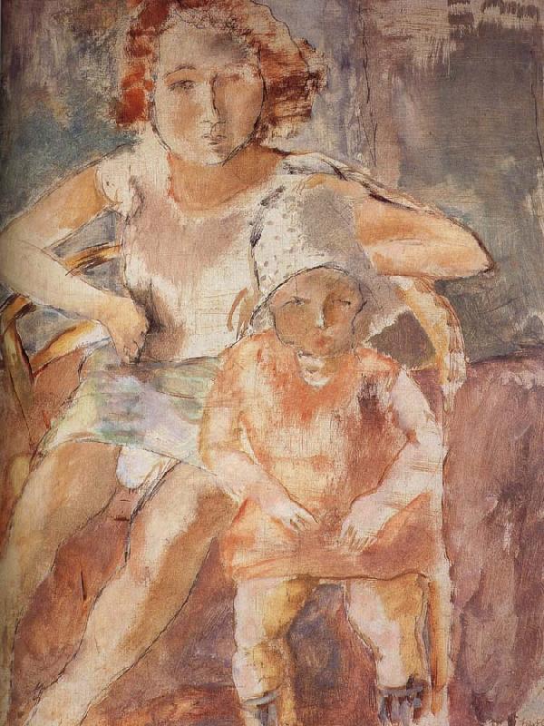 Jules Pascin Younger mother with child oil painting image